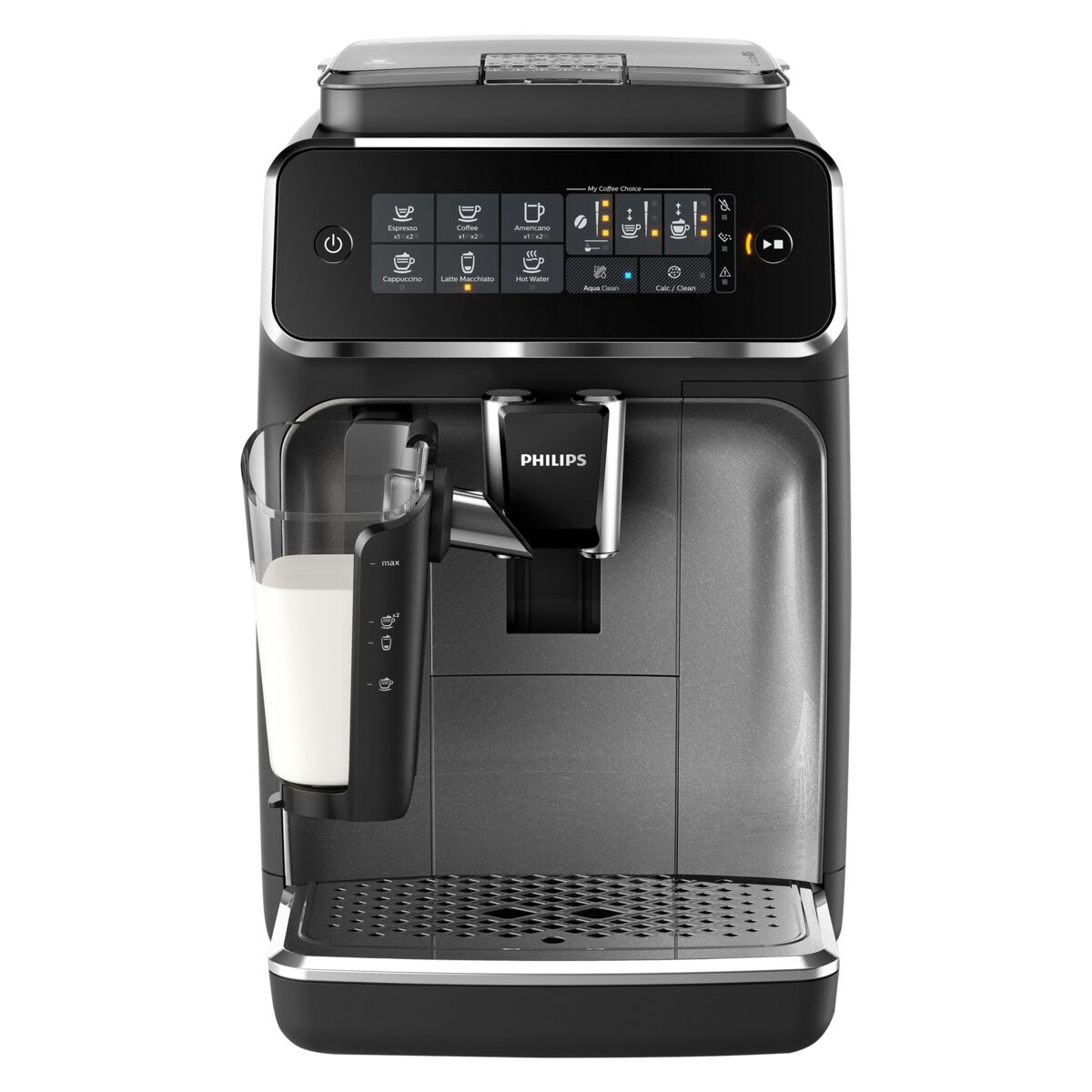 Philips Series 3200 Fully Automatic Espresso Machine Black and Silver 1.8 Liter EP3246/73